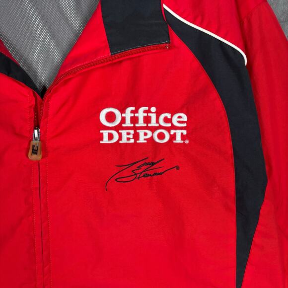 Tony Stewart #14 Office Depot NASCAR Jacket XL Red Black VF Imagewear - Picture 3 of 11